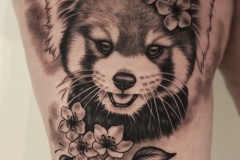 Red Panda tattoo by Zindy Ink